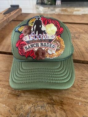 Trucker hat with patches